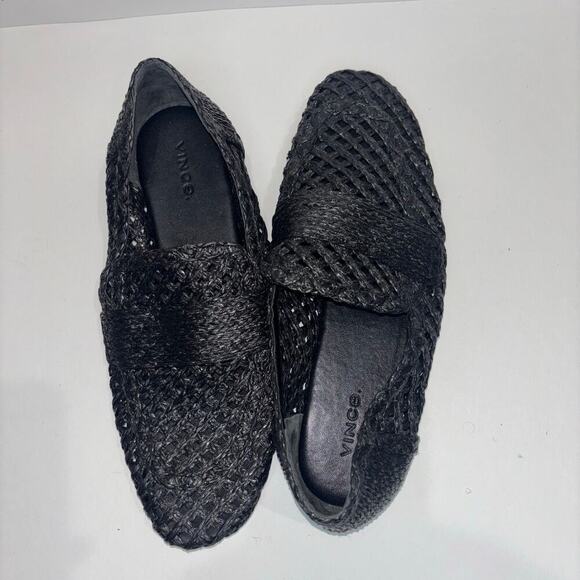 Vince Davis Raffia Loafers in Black – Men’s Size 8.5 (EU 39) - Picture 7 of 15